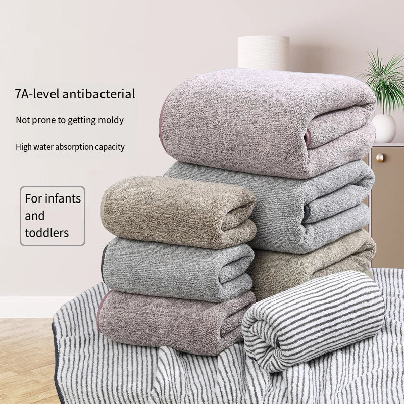 Bamboo Fiber Bath Towel – Soft, Absorbent & Eco-Friendly | Available in 2 Sizes