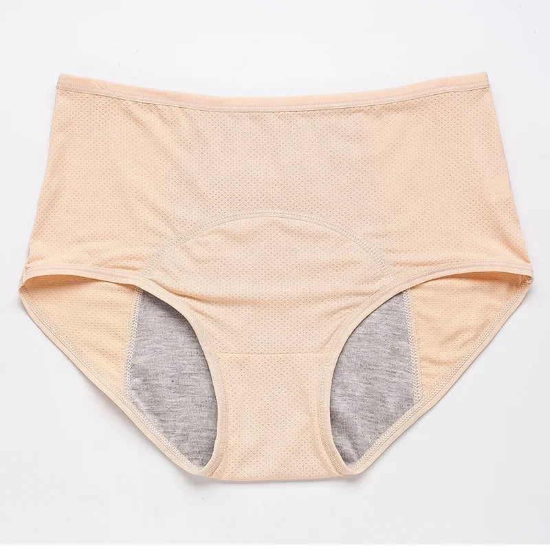 Mid-Rise Period Underwear – Smooth Nylon Knit | 2-Pack, M–8XL