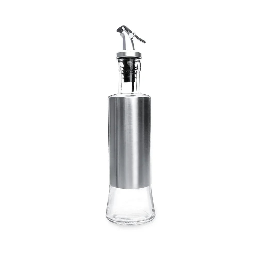 Stainless Steel Oil & Vinegar Dispenser Bottle — No-Drip Sauce Pourer