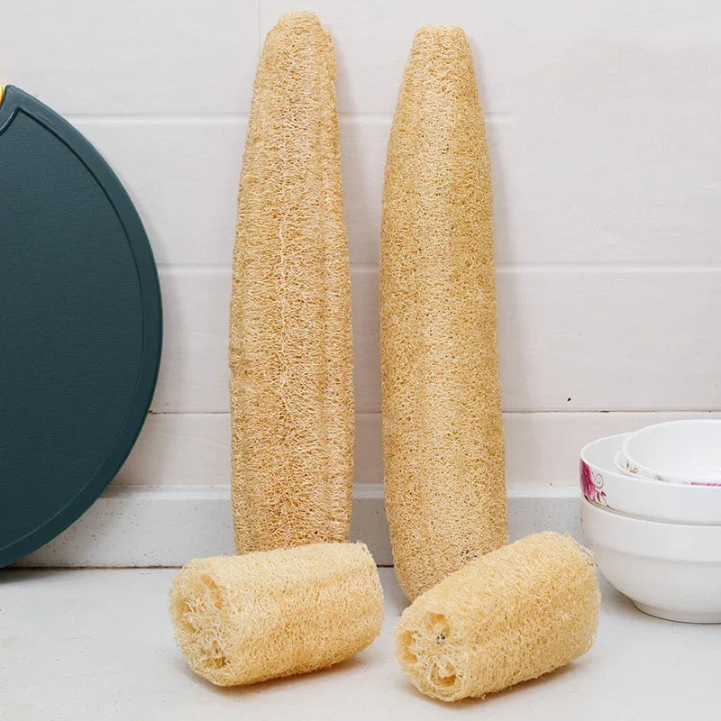 Natural Loofah Bath Sponge with Rope Options