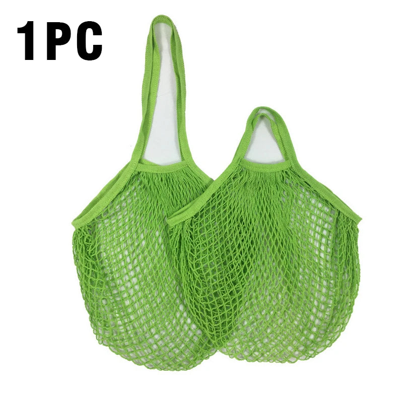 Reusable Cotton Mesh Grocery Bag | Zero-Waste Shopping Bag | 15 Colours