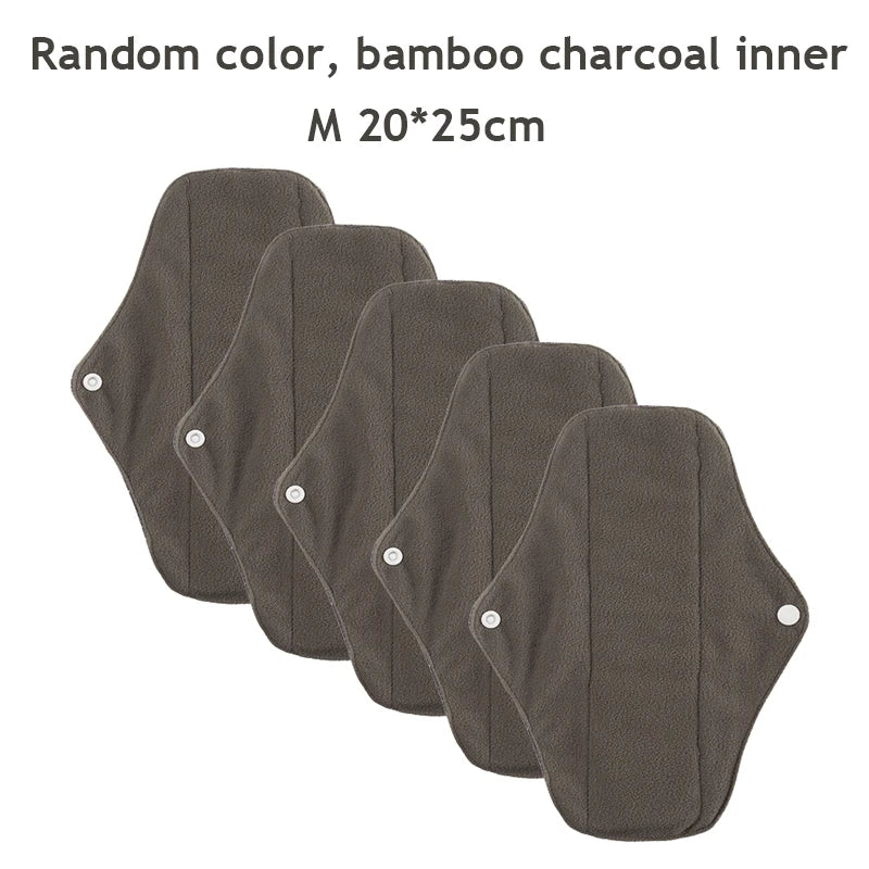 Reusable Menstrual Pads 5-Pack — S, M & L for Day & Night | DHCLOTHBABY