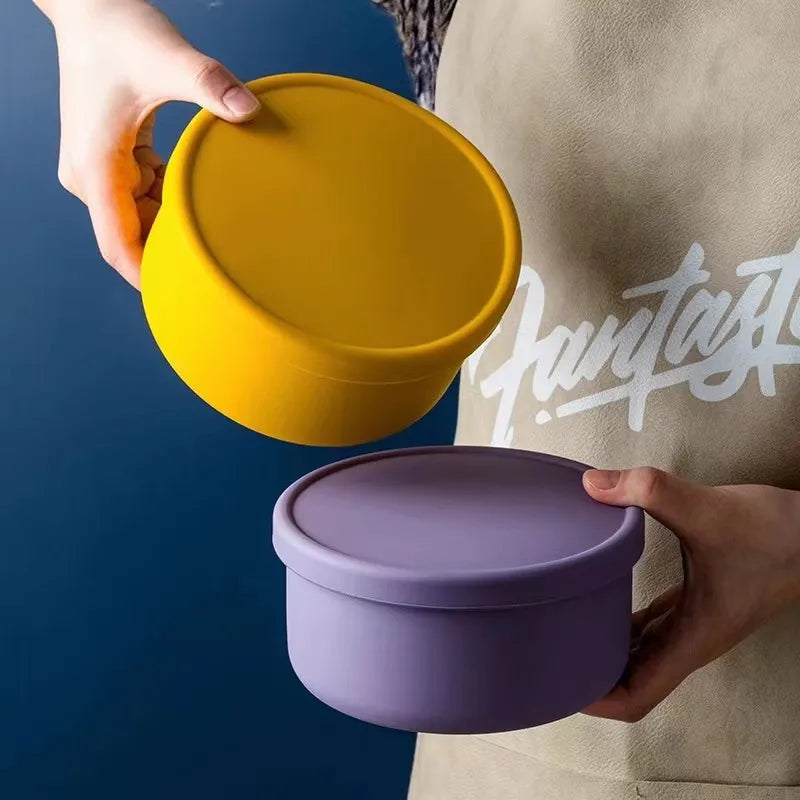 Round Silicone Lunch Box
