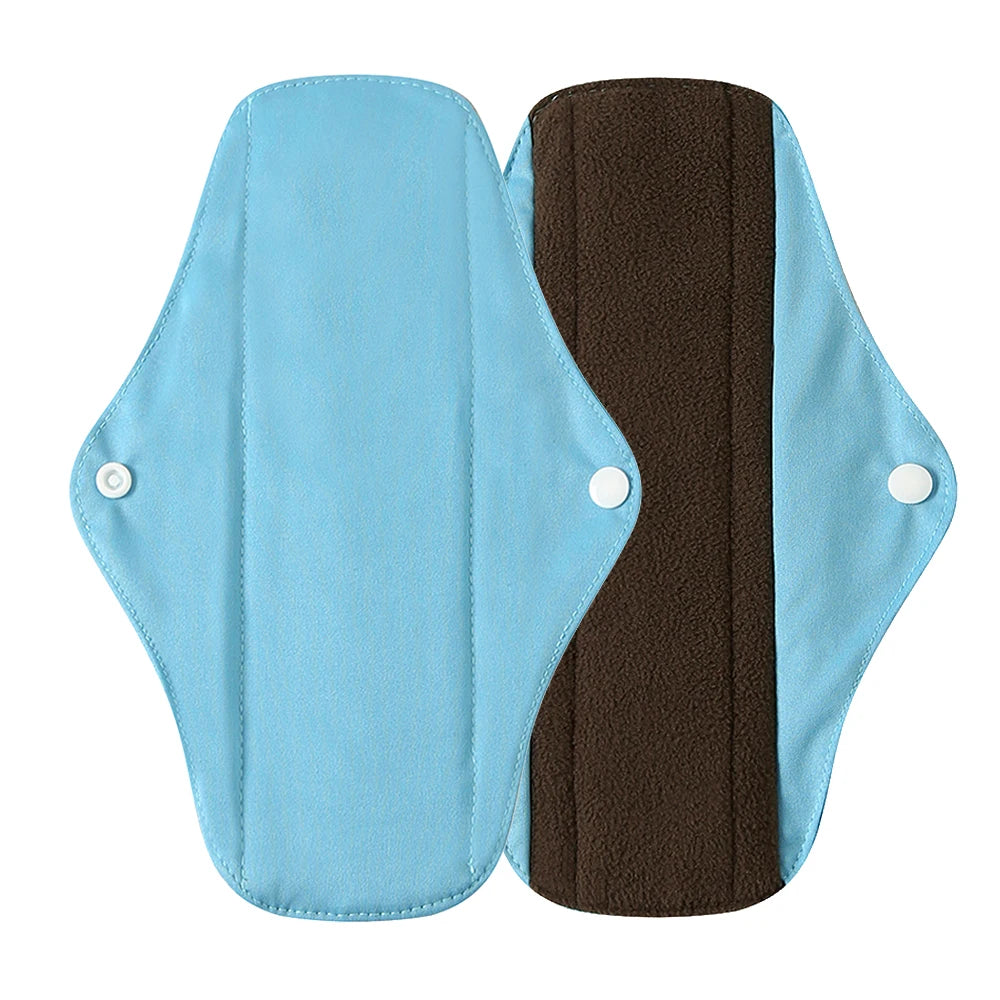Reusable Bamboo Charcoal Cloth Menstrual Pads | S / M / L | Multiple Colours