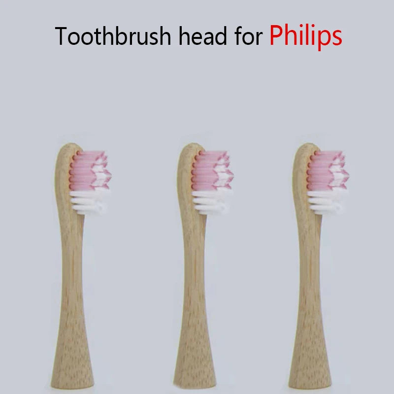 Bamboo Electric Toothbrush Replacement Heads — 3-Pack | Fits Philips Sonicare 3, 6 & 9 Series