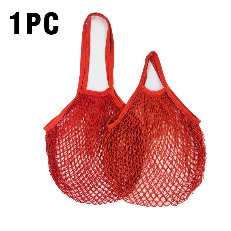 Reusable Cotton Mesh Grocery Bag | Zero-Waste Shopping Bag | 15 Colours
