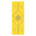 PU and Rubber Yoga Mat with Alignment Guide Lines, 5 mm