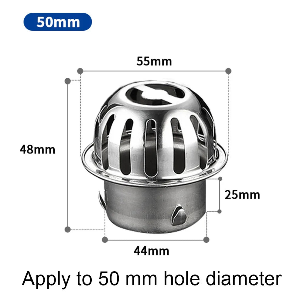 Stainless Steel Dome Drain Strainer – Multiple Sizes
