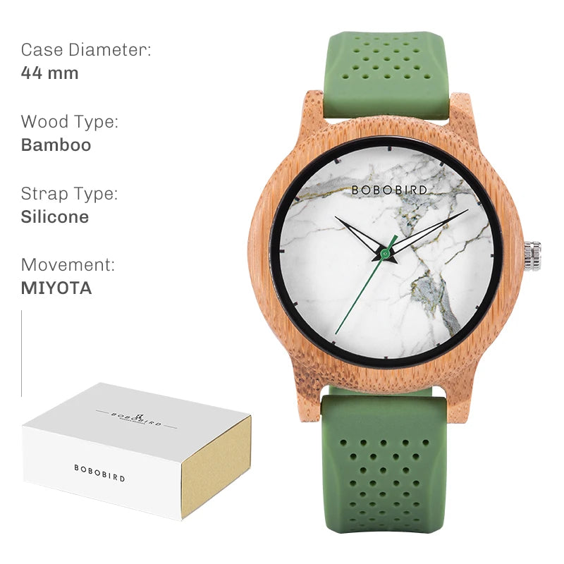 Handcrafted Bamboo Wood Watch — Unisex Quartz | BOBO BIRD