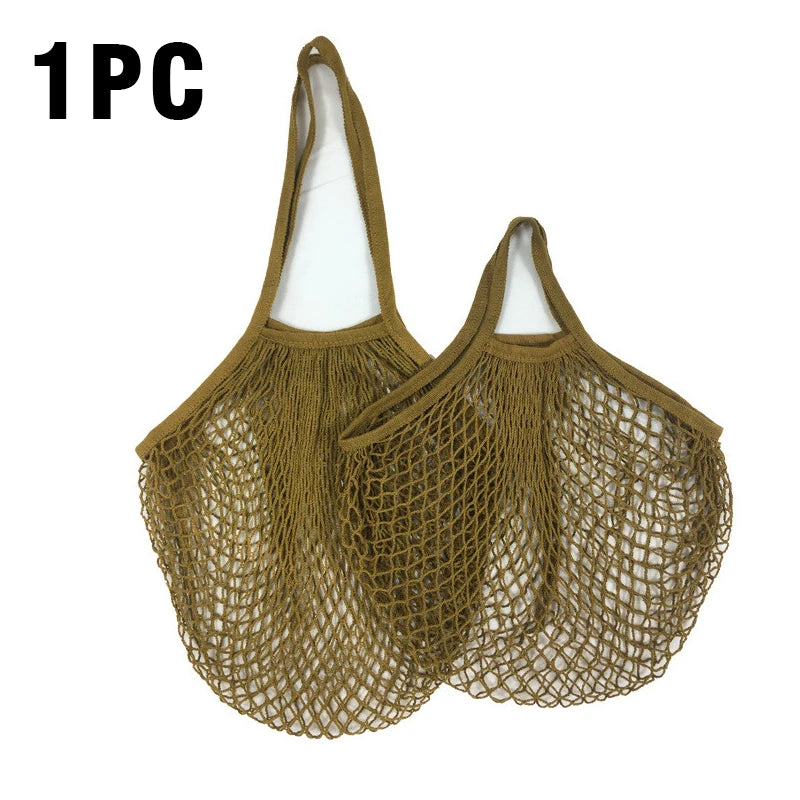 Reusable Cotton Mesh Grocery Bag | Zero-Waste Shopping Bag | 15 Colours
