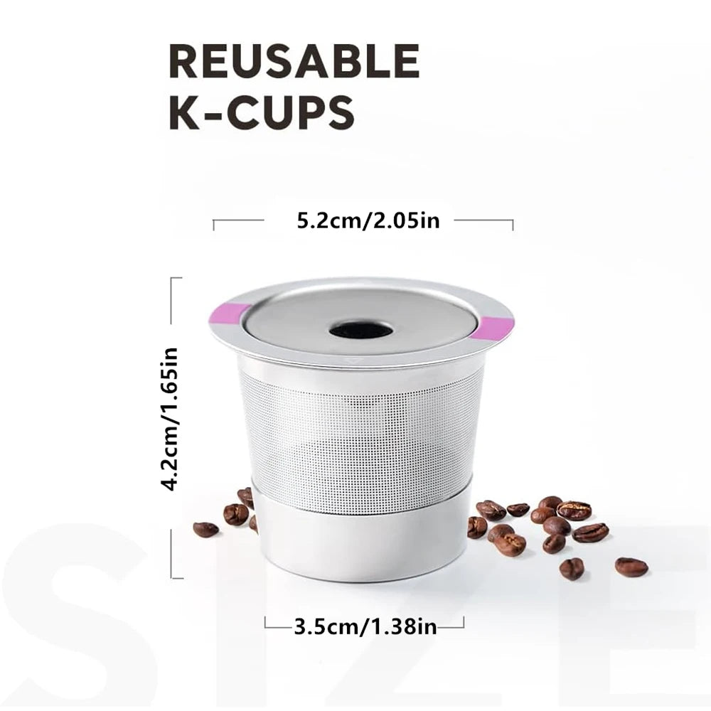Reusable Stainless Steel K-Cup Coffee Pods — Universal Fit for Keurig K 1.0 & 2.0