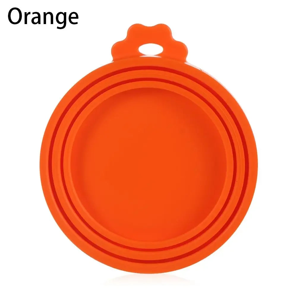 Reusable Silicone Can Lids - 3-Pack Food Tin Covers for Cans & Pet Food
