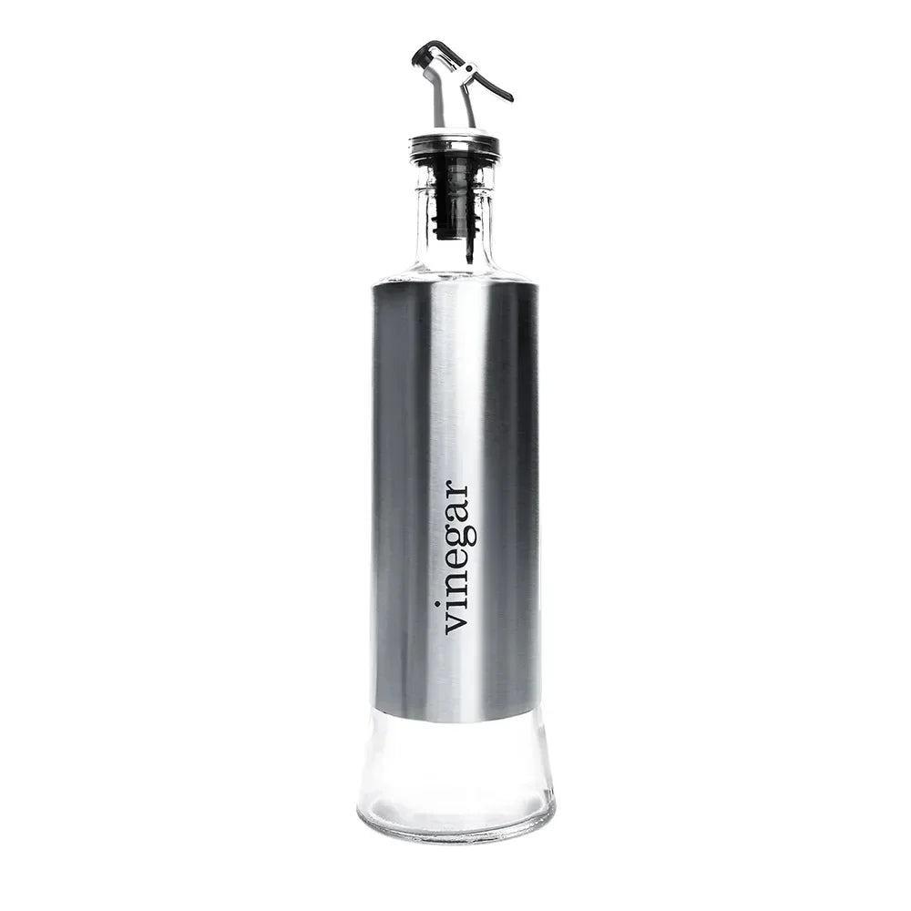 Stainless Steel Oil & Vinegar Dispenser Bottle — No-Drip Sauce Pourer