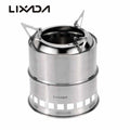Lixada Portable Stainless Steel Wood Stove — Camping & Backpacking