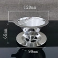 304 Stainless Steel Pour Over Coffee Dripper | Reusable, Paperless & Easy Clean