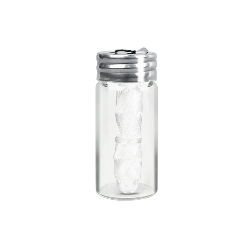 Mint Dental Floss in Glass Bottle – 30m Bamboo Charcoal & Corn Fibre