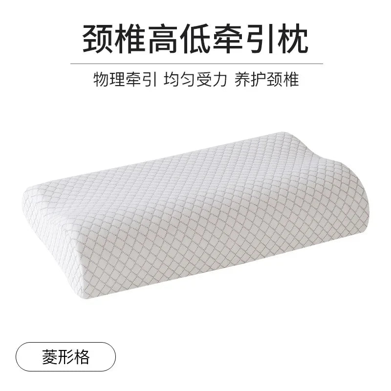 Bamboo Fiber Memory Foam Orthopedic Pillow - Contoured Neck Support