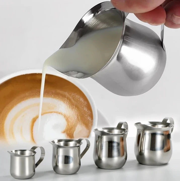 Stainless Steel Milk Frothing Pitcher – Latte Art Jug for Espresso, Cappuccino & More