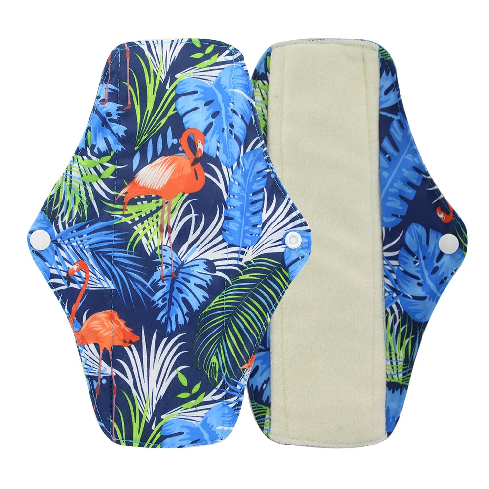 Reusable Bamboo Charcoal Cloth Menstrual Pads | S / M / L | Multiple Colours