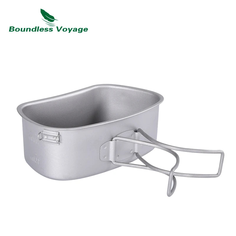 Boundless Voyage Titanium Camping Canteen & Cookware