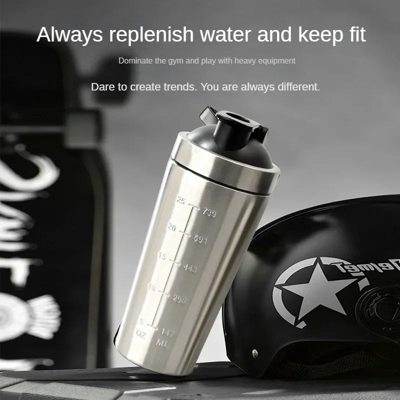 dawndesslo Stainless Steel Protein Shaker & Vacuum Flask