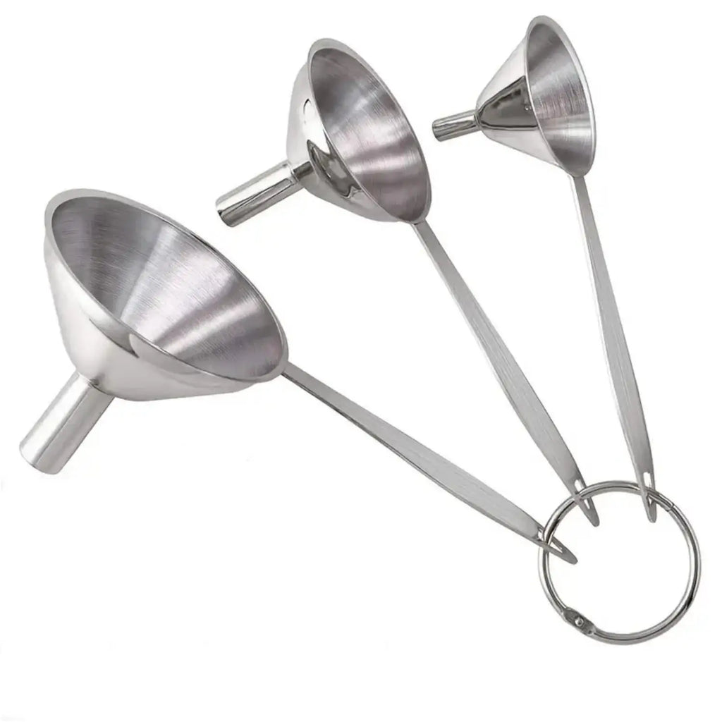 3-Piece Small Stainless Steel Funnel Set
