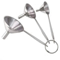 3-Piece Small Stainless Steel Funnel Set