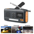 DAB/FM Emergency Radio with Solar, Hand-Crank & Bluetooth | SODIAL WR-6B