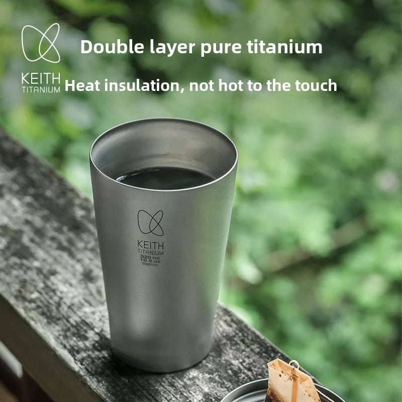 KEITH Ti3150 Titanium Vacuum-Insulated Tumbler – 320 ml