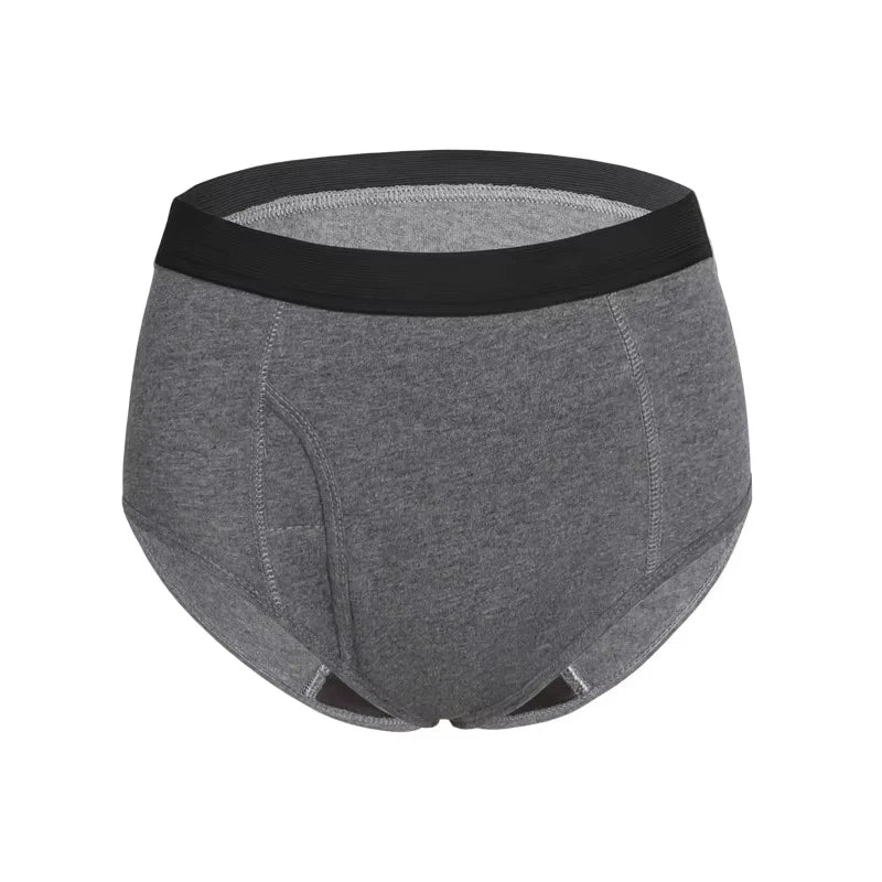 Men's Absorbent Incontinence Boxer Briefs | Cotton & Elastane | Reusable | S–4XL