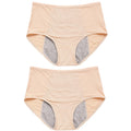 Mid-Rise Period Underwear – Smooth Nylon Knit | 2-Pack, M–8XL