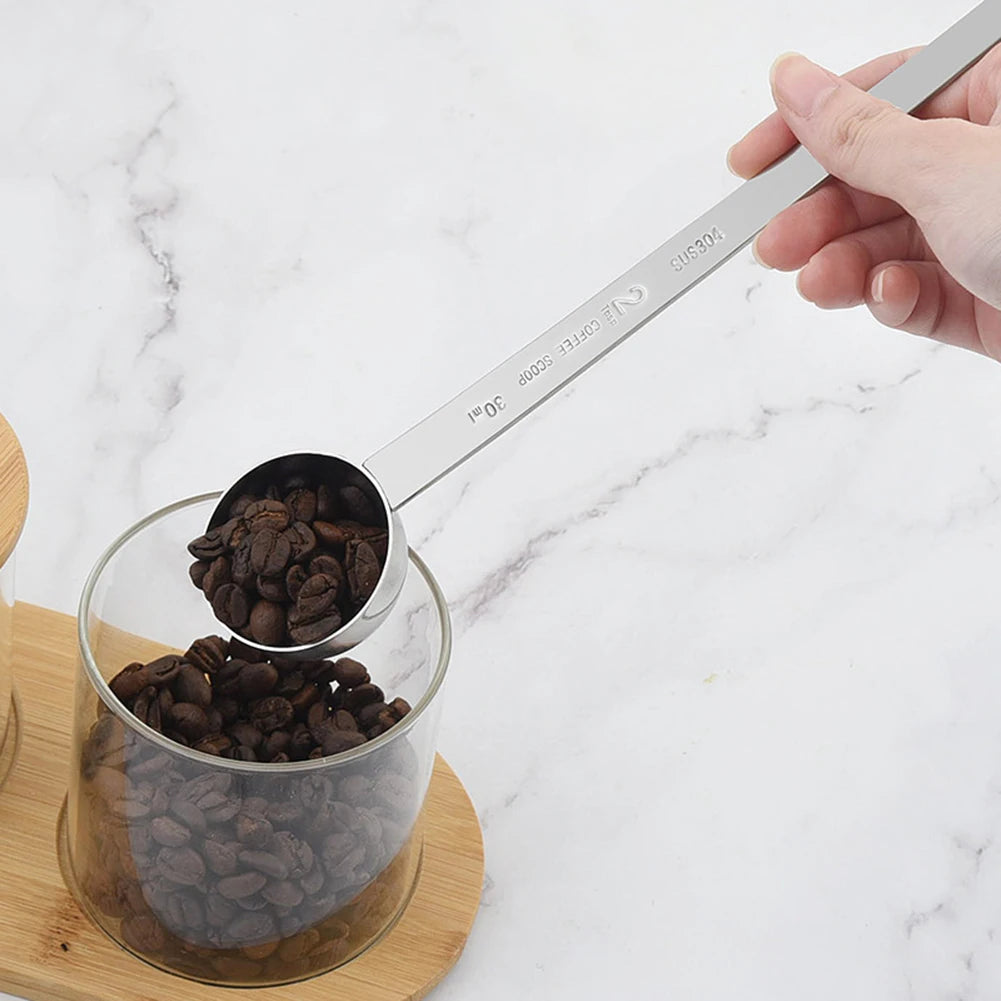 Stainless Steel Graduated Coffee Measuring Spoon – Long Handle | 5ml to 30ml