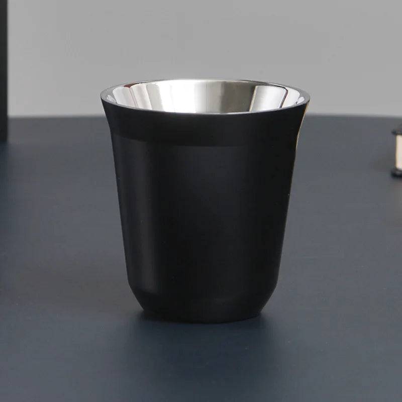 Double-Wall Stainless Steel Demitasse Cup – 80ml Insulated Espresso Cup | 7 Colours