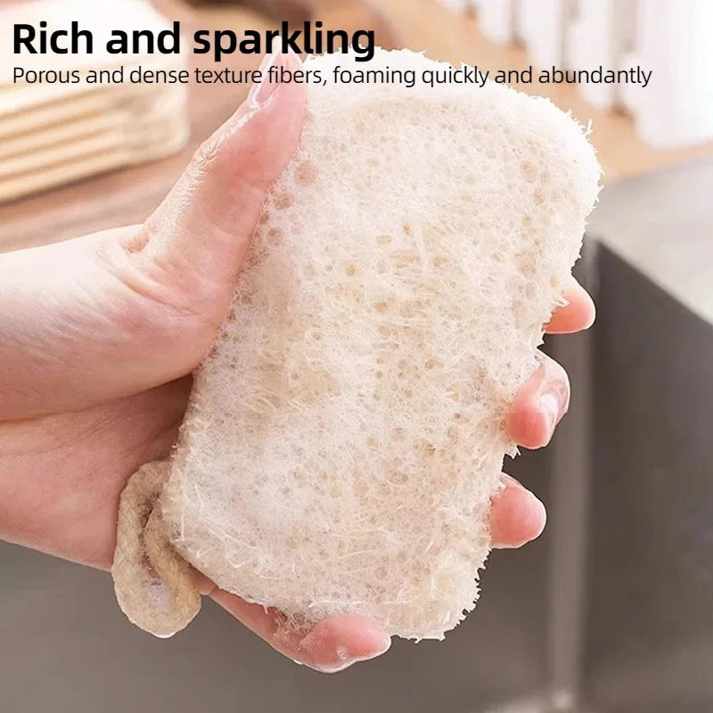 Natural Loofah Dishwashing Brush, 1–10 Piece Packs