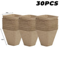 Biodegradable Paper Pulp Seedling Cups | Round & Square | 4 Styles | Packs of 10–50
