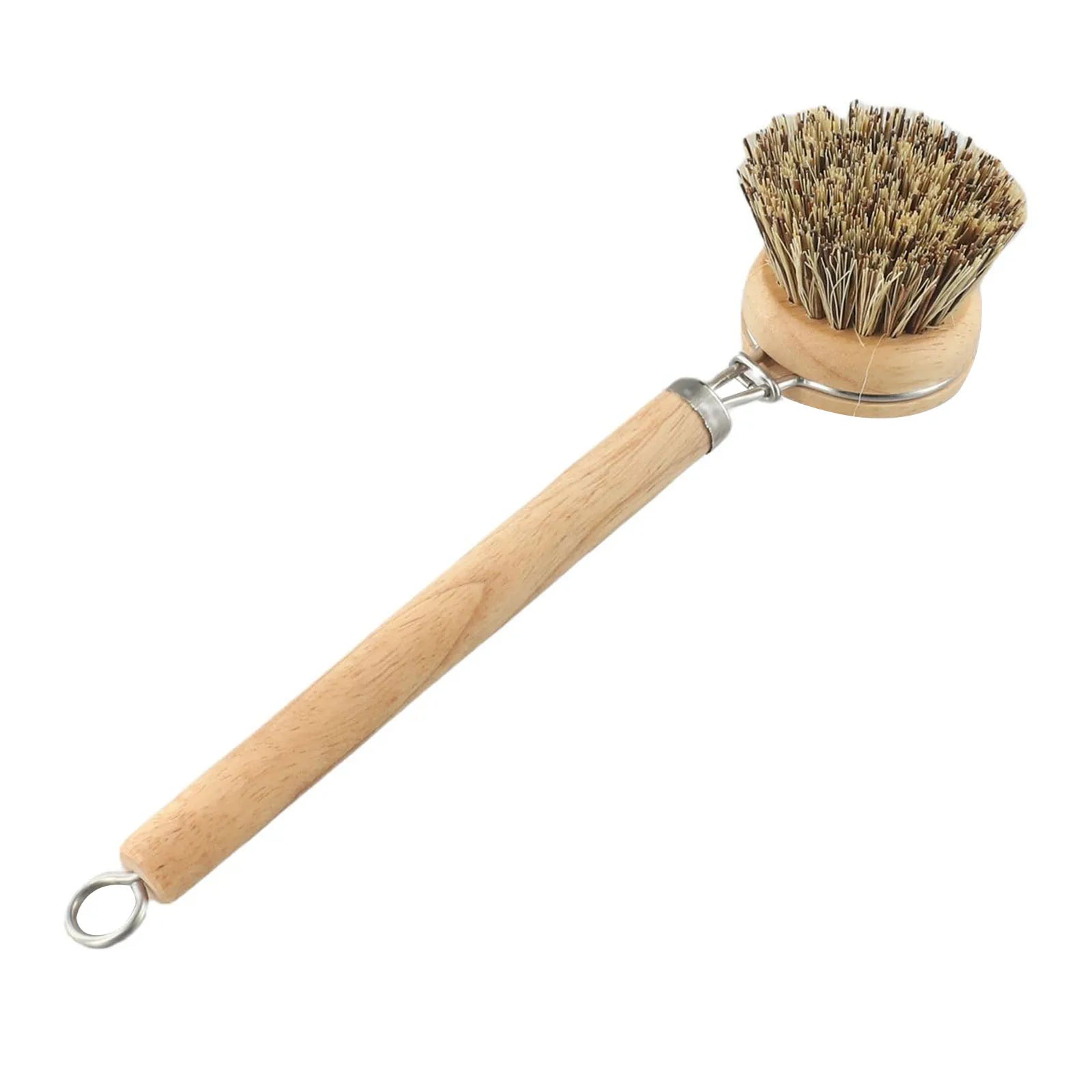 Natural Wood Dish Brush with Bristles – Eco-Friendly Kitchen Scrubber