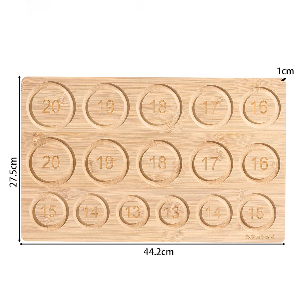 Bamboo Bead Board for Jewelry Making - Eco-Friendly Beading Design Tray & Organizer