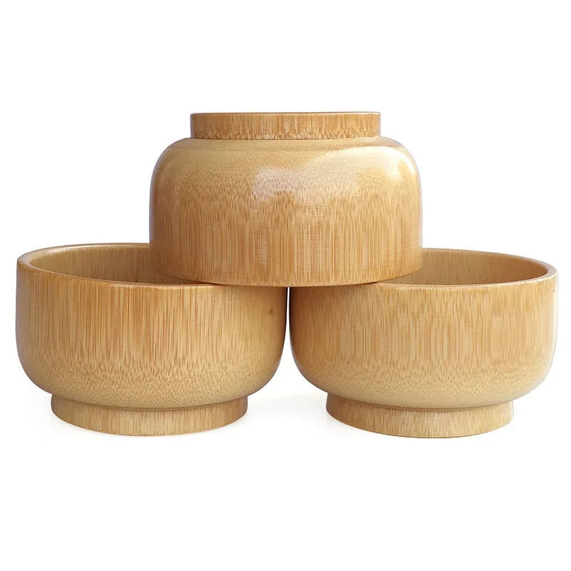 Natural Bamboo Bowl - Eco-Friendly Rice, Soup & dessert.