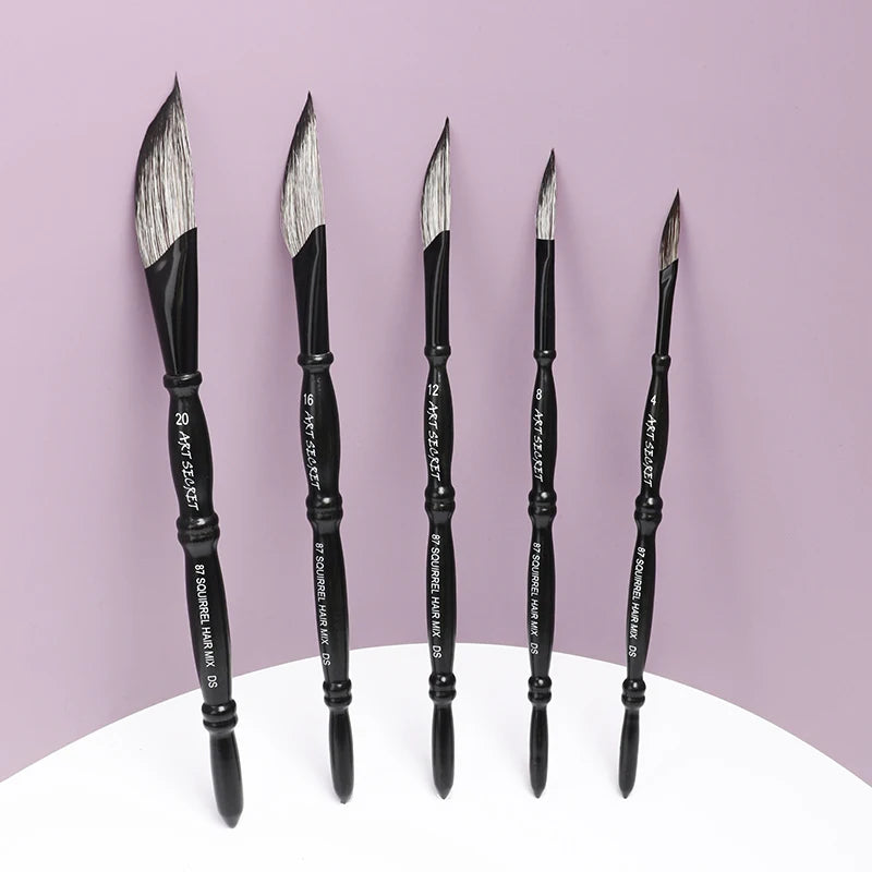 Artsecret 87DS Dagger Stripper Watercolour Brush | Bamboo Handle | Squirrel & Goat Hair | Sizes 4–20