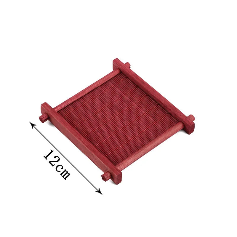 Bamboo Tea Coaster - Heat-Resistant Natural Wood Drink Coaster