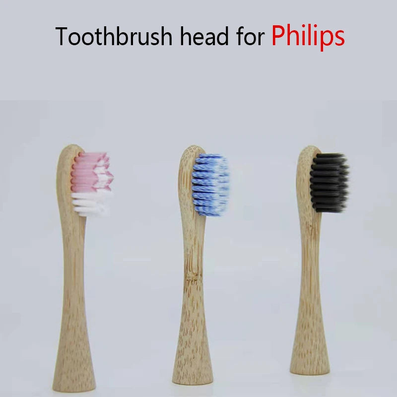 Bamboo Electric Toothbrush Replacement Heads — 3-Pack | Fits Philips Sonicare 3, 6 & 9 Series