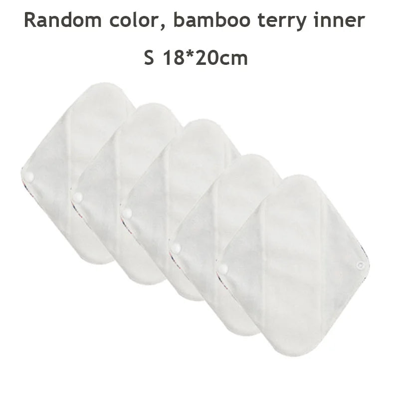 Reusable Menstrual Pads 5-Pack — S, M & L for Day & Night | DHCLOTHBABY