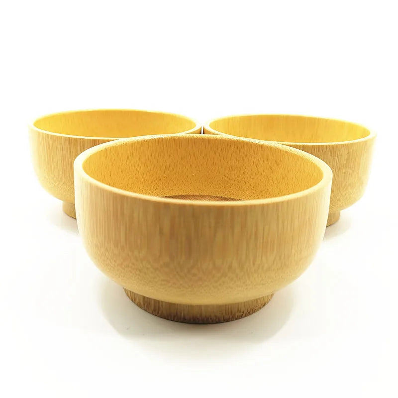 Natural Bamboo Bowl - Eco-Friendly Rice, Soup & dessert.