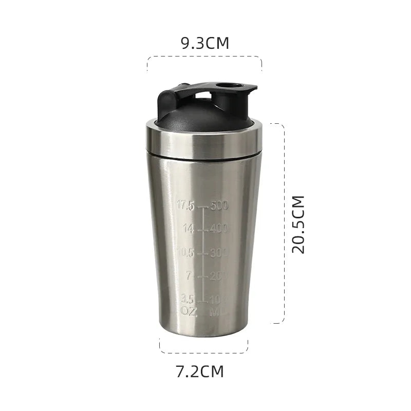 dawndesslo Stainless Steel Protein Shaker & Vacuum Flask