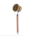 Natural Wood Dish Brush with Bristles – Eco-Friendly Kitchen Scrubber