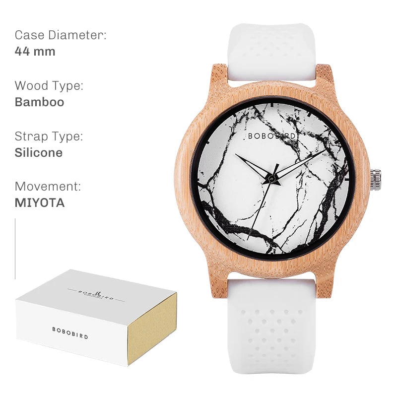 Handcrafted Bamboo Wood Watch — Unisex Quartz | BOBO BIRD