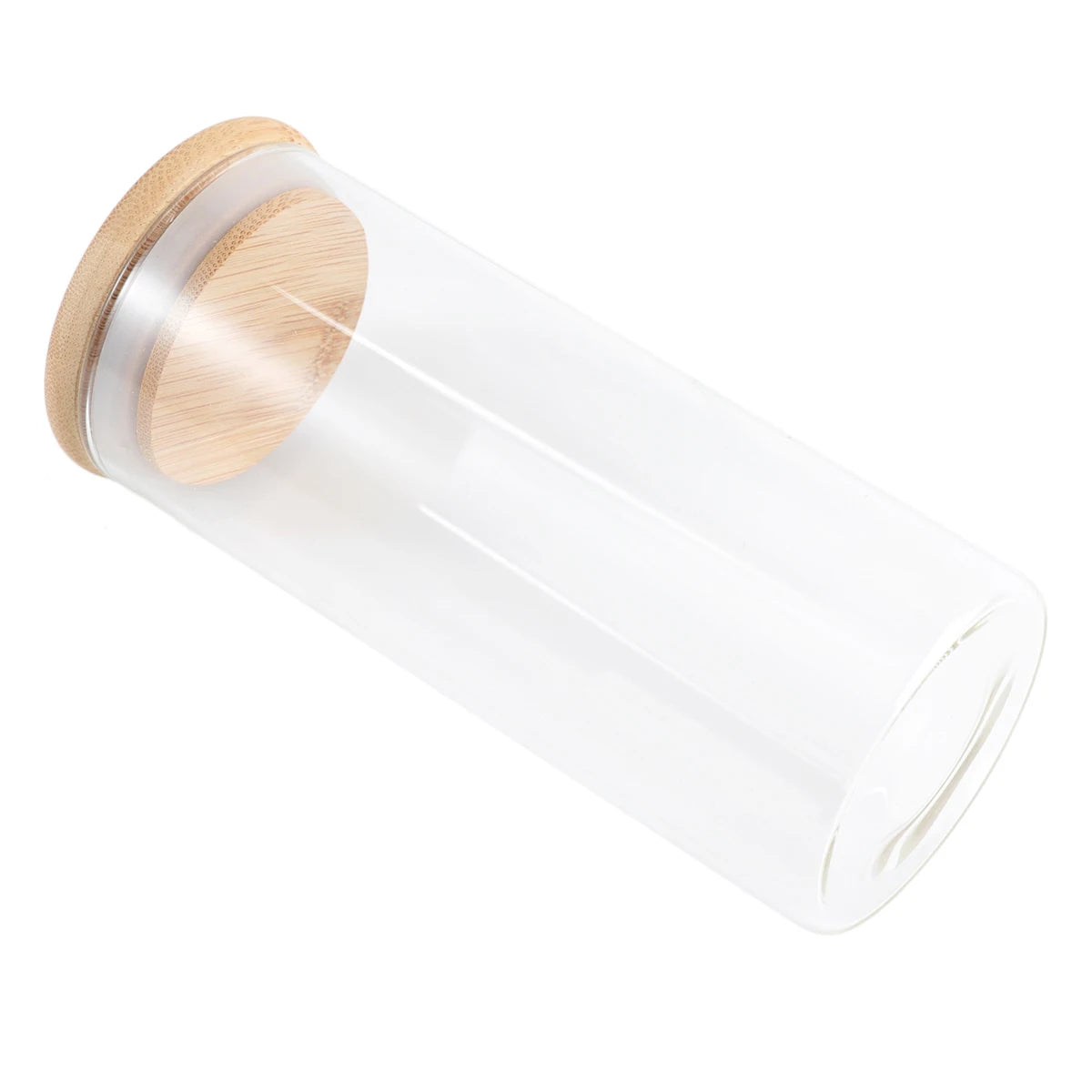Airtight Glass Storage Jar with Bamboo Lid | Tea, Coffee, Spices & More