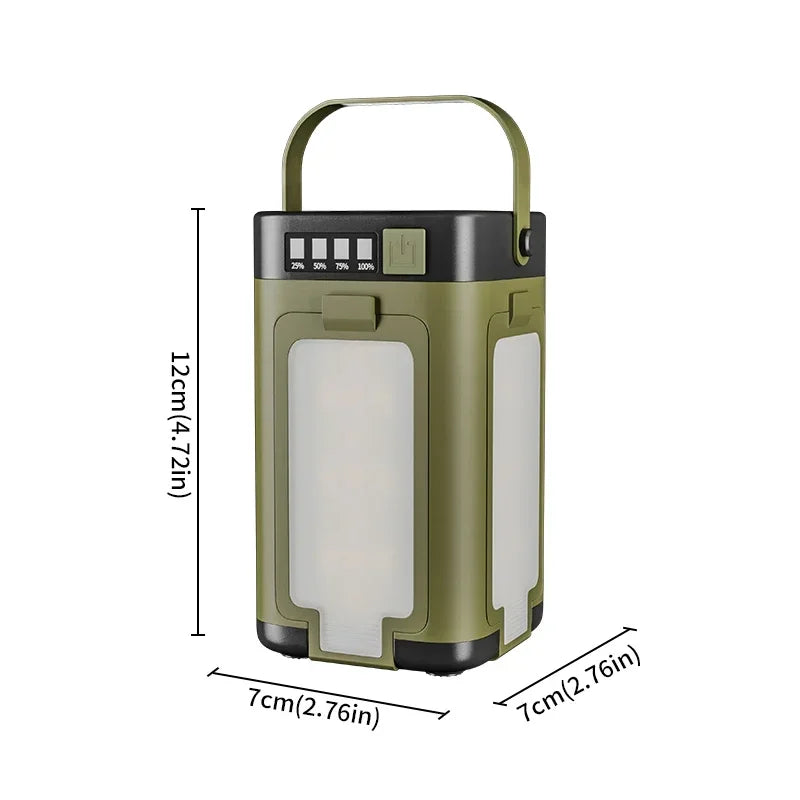 Solar Camping Lantern with Power Bank & 6 Light Modes | JIASHUAIXIN