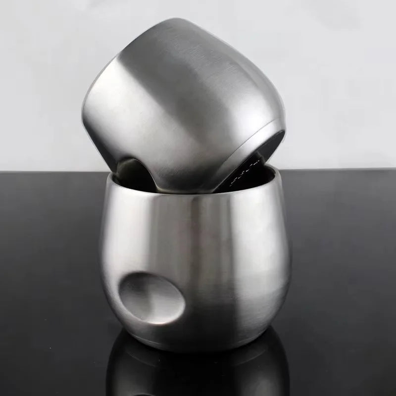 Stainless Steel Double-Wall Espresso Cup | Anti-Scald | 150ml & 200ml | 304 Grade