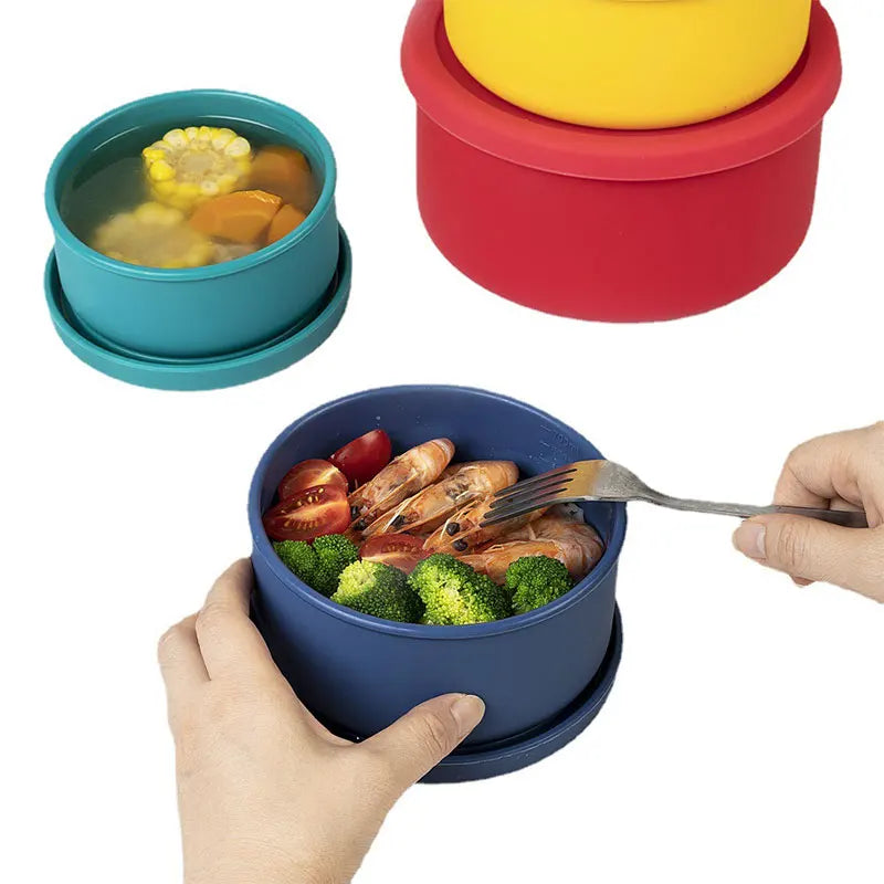 Round Silicone Food Container, Choice of Size